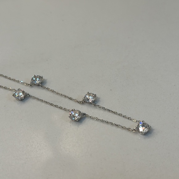 Nadri Cubic Zirconia Station Necklace - Picture 13 of 14
